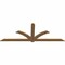Ekena Millwork Redmond Smooth Timber Gable Bracket, Western Red Cedar, 108"W x 40"H x 1 1/2"D x 5 1/2"F, 9/12 Pitch GBW108X40X0206RED00SWR - alternate 3